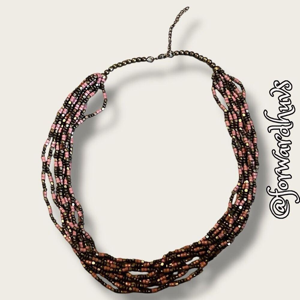 Bundle Sale 3 for $15 | Vintage Multi-Strand Wood Bead Necklace